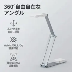 大特価❣️書画カメラZoom4K対応:1600万画素CMOSセンサー360度回転 IPCシリーズ 4K800万画素対応の16ch録画機・全方位360度カメラセット スキャナー