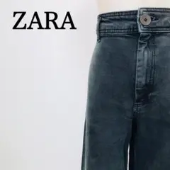 ザラ　レディース　ブラック　2ポケット　ワイド　デニムパンツ　Y2K