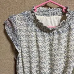 【みるく様専用】　マジェスティックレゴン　ワンピース　ブルー　花柄　半袖