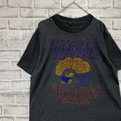 USA製90sヴィンテージTシャツ！シングルステッチ　グレー半袖古着　L 5