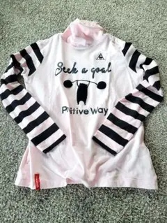 le coq sportif Lサイズ ピンクストライプシャツ