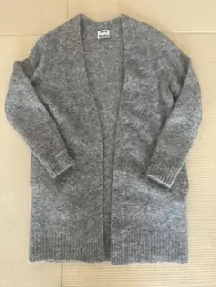 新品未使用タグ付き　アクネacne ロングモヘアカーディガン S ダークグレー Acne Studio アクネ モヘア カーディガン オーバーサイズ グレー