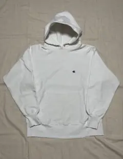90s Champion reverse weave ホワイト パーカー
