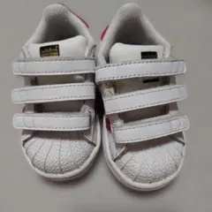 adidas ベビー スニーカー ホワイト/ピンク　12cm