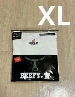 Hanes ヘインズ ビーフィー　Tシャツ　ポケット付き　白　XL