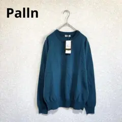 Palln クルーネックニット セーター メリノウール100% 緑 L