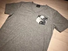 【美品】291295 パイル地 Vネック Tシャツ