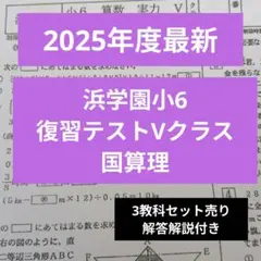 2026年最新】浜学園 小6 復習テストの人気アイテム - メルカリ