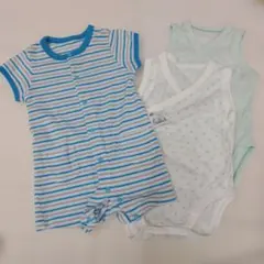 ユニクロ　半袖ロンパース　ノースリーブ肌着　60cm　夏