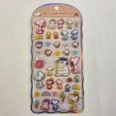 【正規品、即発送】スヌーピー コットンパフィ シール ステッカー ボンボン