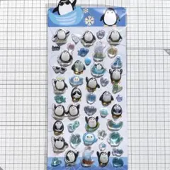 【新品】硬い ぷくぷくシール 立体 3D 可愛いペンギン 水族館 ぷっくり♪