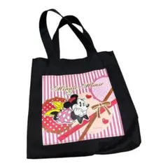 ディズニー　トートバッグ　ミニー　ミニバッグ　ブラック　ピンク　ミニーちゃん