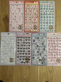 【正規品】ボンボンドロップシール ミニ mini サンリオ 7枚セット