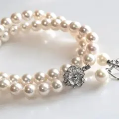 オーロラ干渉色✨高島屋 8.0mm あこやネックレス SV＆9.0㎜ イヤリング 