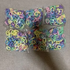 カラフルヘアゴム 6袋セット