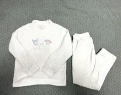 UNIQLO キッズ　140 ちいかわ　サンリオ　フリースセット 上下　パジャマ