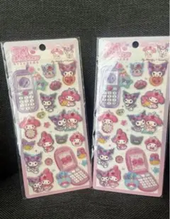 【国内正規品】平成はっぴーフォン　サンリオ　マイメロ　クロミ２点セットピンク