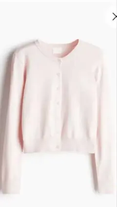 新品未使用 H＆M ファインニットカーディガン ライトピンクSサイズ