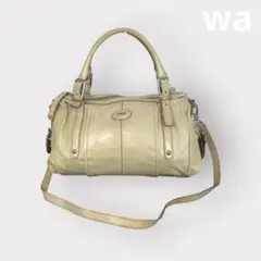 TOD'S トッズ 2way ハンドバッグ ベージュ