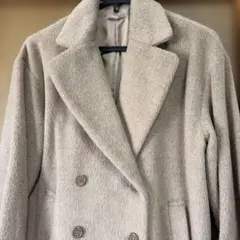 mell ライトグレー ダブルブレスト チェスターコート