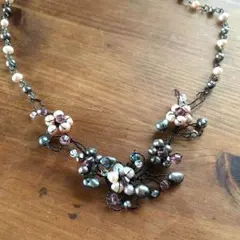 淡水パール  ワイヤーネックレス