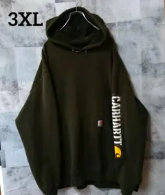Carhartt 3XLsize プルオーバーパーカー オリーブグリーン