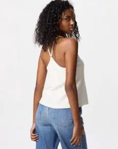 クレープジャージーブラキャミソール　ユニクロ　M UNIQLO