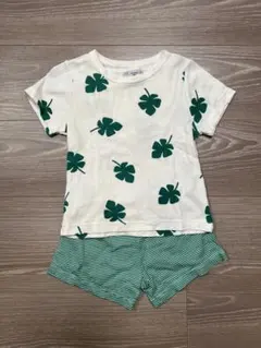 PETIT BATEAU リーフ柄 ベビーパジャマ 80 90のサムネイル