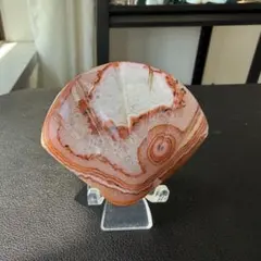 天然石 カーネリアン パーム 握り石 台座付き⭐️2428 - メルカリ