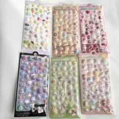 ボンボンドロップ　ぷくぷくシール　6枚セット