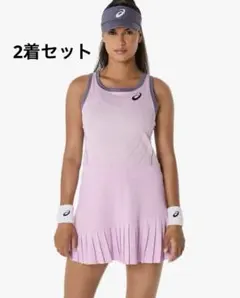 【asics】テニスウェア ワンピース【Sサイズ(海外XS)】2枚セットのサムネイル
