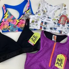 USED★正規品★ZUMBA×HELLO KITTYカラフルロゴ上下セットＳ Zumba X Hello Kitty & Friends Racerback Tank Top ~ Black