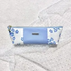 ネモフィラ　ペンケース　ライトブルー　筆箱　ファスナー　花柄