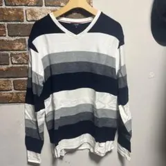 BEAMS HEART XL Vネック長袖Tシャツ