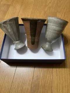 陶器製コップセット 3個