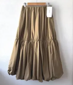 《新品タグ付き》ミラオーウェン ウエストゴムギャザー切替バルーンスカート
