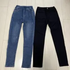 年末セール‼️デニム＆GUスリムフィットパンツセット