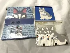 平成　レトロ　ファンシー　ドッグパラダイス　シベリアンハスキー　メモ帳　セット