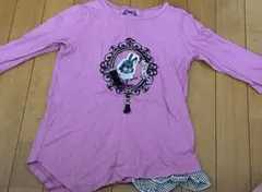 【Soeur a la mode】身長110～125cmピンク色長袖シャツ