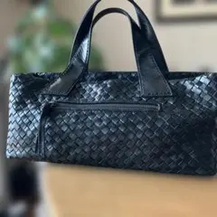 メッシュレザーハンドバッグ