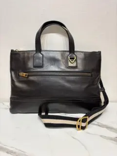 BALLY バリー レザー 2WAY ビジネスバッグ　ブラック　黒のサムネイル