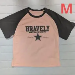 SHEIN シーイン Dazy ラグランTシャツ BRAVELY