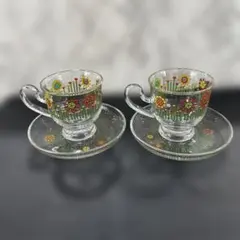 アデリア　春うらら　ティーカップ　マグカップ　レトログラス