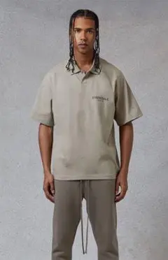 essentials olive polo shirtのサムネイル