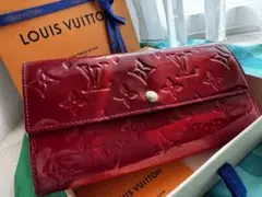 ルイヴィトン モノグラム長財布 ポルトフォイユサラ ポムダムール