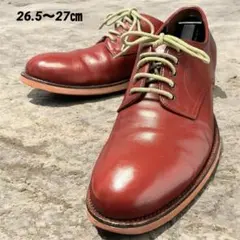 【美品】アルフレッドバニスター 外羽根 プレーントゥ ワインレッド 43のサムネイル