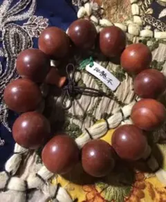 天然木 ラジュカユ 血龍木 パワーブレスレット　木念珠　大玉ブレスレット　天然石