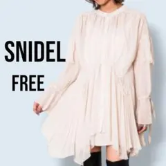 SNIDEL 長袖 シアー プリーツ ワンピースのサムネイル