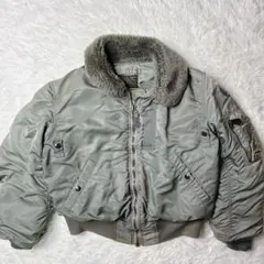 ALPHA アルファ B-15D カーキ S 50s復刻　USA製　36