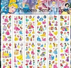 まとめ売り　プリンセス　シール12枚　かわいい　平成女子　y2k 新品未使